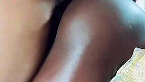 Ebony teen masters riding cock with tight skills