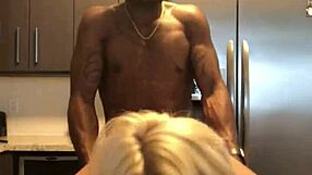 White Slut Cums on Monster Black Cock