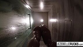 Sexy Jezebelle Bond films herself masturbating in the bath