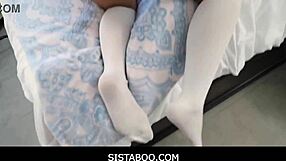 Wow! Blonde Teen Step Sister Minxx Marley Orgasms Riding Dick POV with Nicky Rebel!