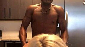 White Slut Cums on Monster Black Cock