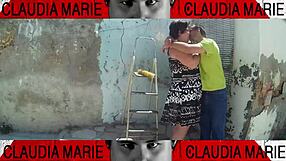 Rip Off Fat Woman's Panties And Eat Her Pussy Against The Wall!