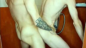 Bart Buer showers with twink in hardcore gay homemade scene