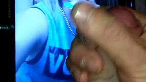 Beautiful girl jerks off passionately