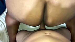 Deep penetration into my aunt's pussy while she moans