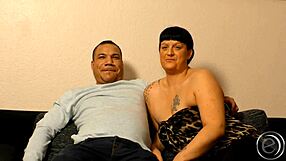 Kim eagerly sucks Allan for cum facial