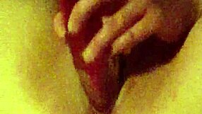 Liz fucks herself hard with dildo!