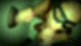 first time at gloryhole, sucking cock in lingerie