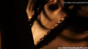 brunette indian woman undresses and dances in erotic striptease