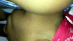 mystery woman gives sloppy blowjob to fat cock