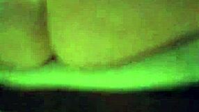 Milf rides pillow in kitchen