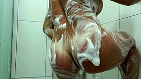 My wife enjoying a relaxing bath