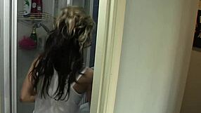 i'm a sexy teen lathering up in the shower, masturbating alone