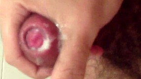 gay guy jerks off his greasy dick in this hot scene