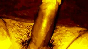 Wife Gives Intense Handjob To Husband's Cock Until It Moves