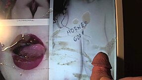 Goddess, blow my cock and tribute your cum to the horned god