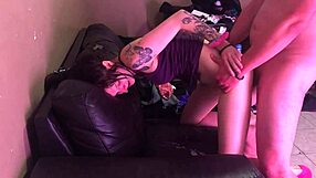 Handcuffed teen fucked in her ass doggystyle!
