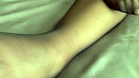 Feel my nylon feet rubbing!