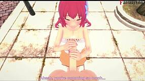 Dola Stephanie Gives Public Blowjob POV in No Game No Life