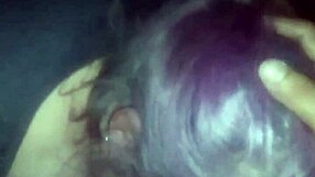 Mature BBW sucking fat cock in blowjob.