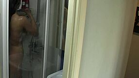 i'm a sexy teen lathering up in the shower, masturbating alone