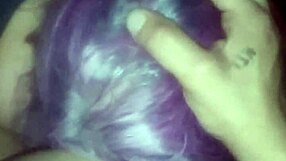 Mature BBW sucking fat cock in blowjob.