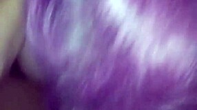 Mature BBW sucking fat cock in blowjob.