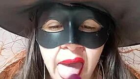 neighbor's witch seduces with huge cameltoe videos on halloween