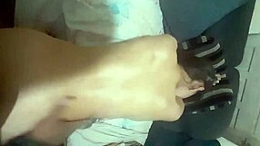 young brazilian neighbor on all fours, ready for interracial fun