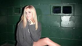 hot girl next door strips sexy in public, ripping clothes for neighbors.