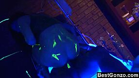 audrey bitoni in blacklight rough scene
