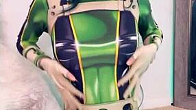 Froppy in cosplay is horny.