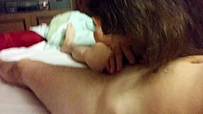 Girlfriend Gives New Year Blowjob Gift To Russian Couple