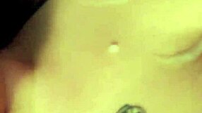 Amateur gets her tits glazed with cumshot.