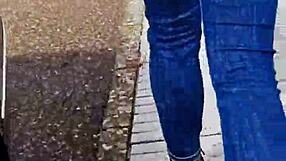 Sexiest Braless Walk Captured on Busy Public Street Ever