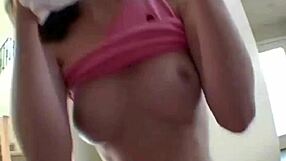 Kelly Wanks Hard Cock Then Cleans With Panties.