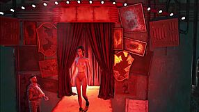 Fallout 4 Fashion Showcases Pantyhose and Body Designs in Public Outdoor Settings