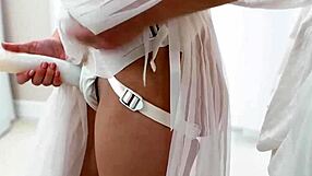 petite teens mastering huge cock in hd lesbian play