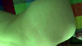 Skinny young bitch fucked in kitchen while mom watches