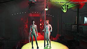 Fallout 4 Fashion Showcases Pantyhose and Body Designs in Public Outdoor Settings