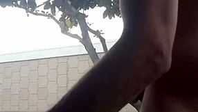 i'm masturbating outdoors in public parking lot, ending with cumshot