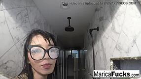 Marica Hase masturbates in the mirror