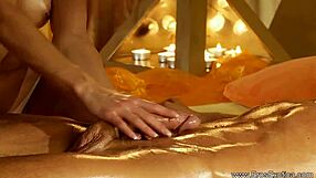 Relaxing massage with handjob