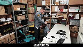 Security Guard Fucks Colleague's Ass Quietly