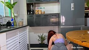 Hired a maid with a huge ass and got so turned on!