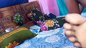 Christmas Bengali threesome with rough deepthroat action and riding