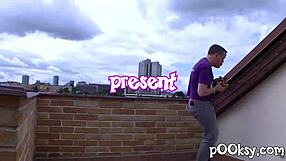 Watch this amateur in dress and gloves get fucked like a slut?