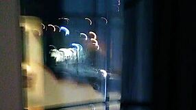 Sexy Ass MILF Flashing Her Curves by the Hotel Window