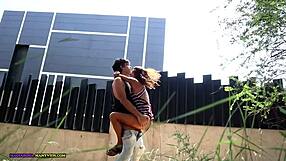 finding a spot to fuck outdoors and cum in mouth