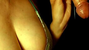 Amazing Natural Tits In Handjob Cumshot